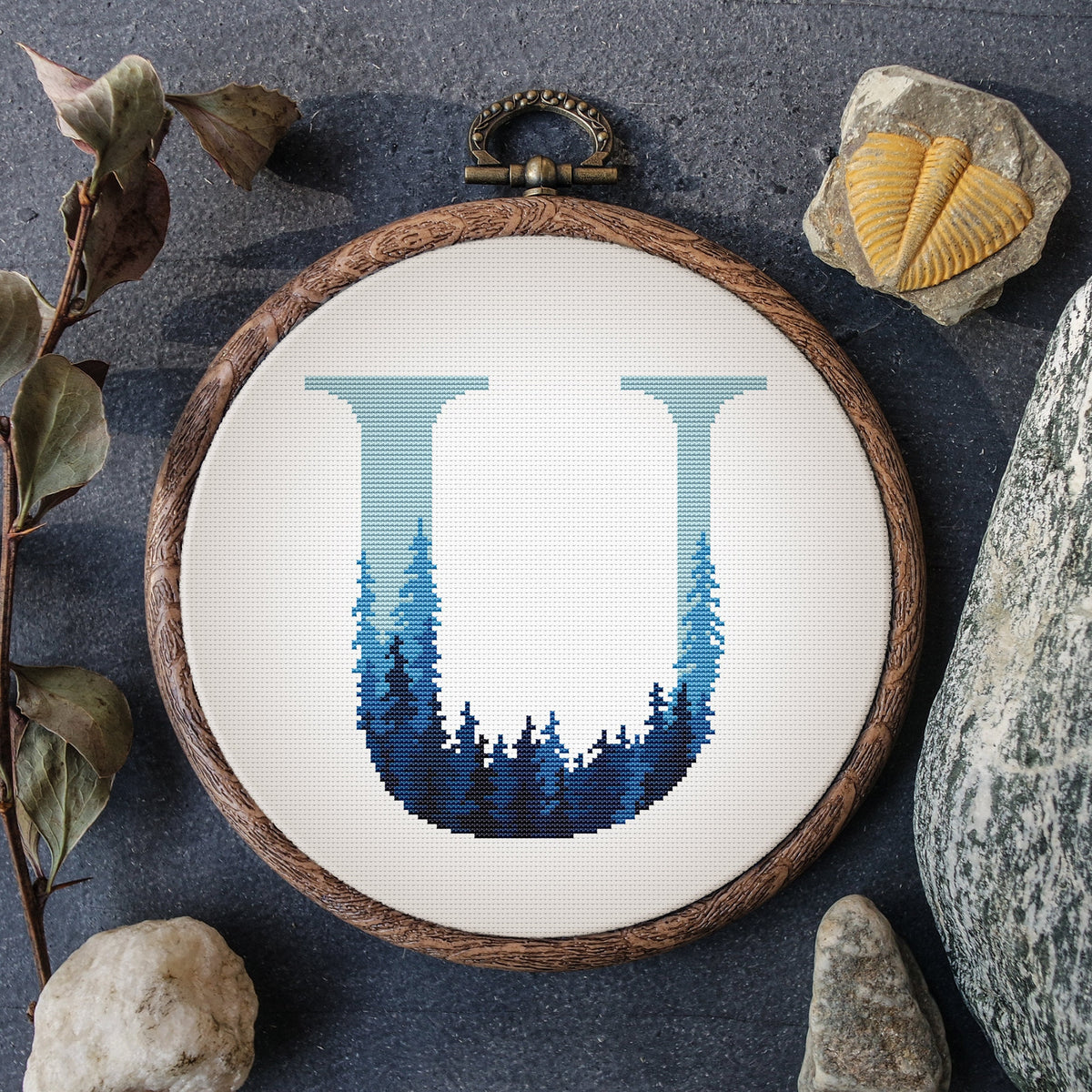 Custom Letter Cross Stitch Pattern, Counted, Monogram Cross Stitch Chart, Custom Embroidery Designs, Easy Cross Stitch, Personalized Gifts