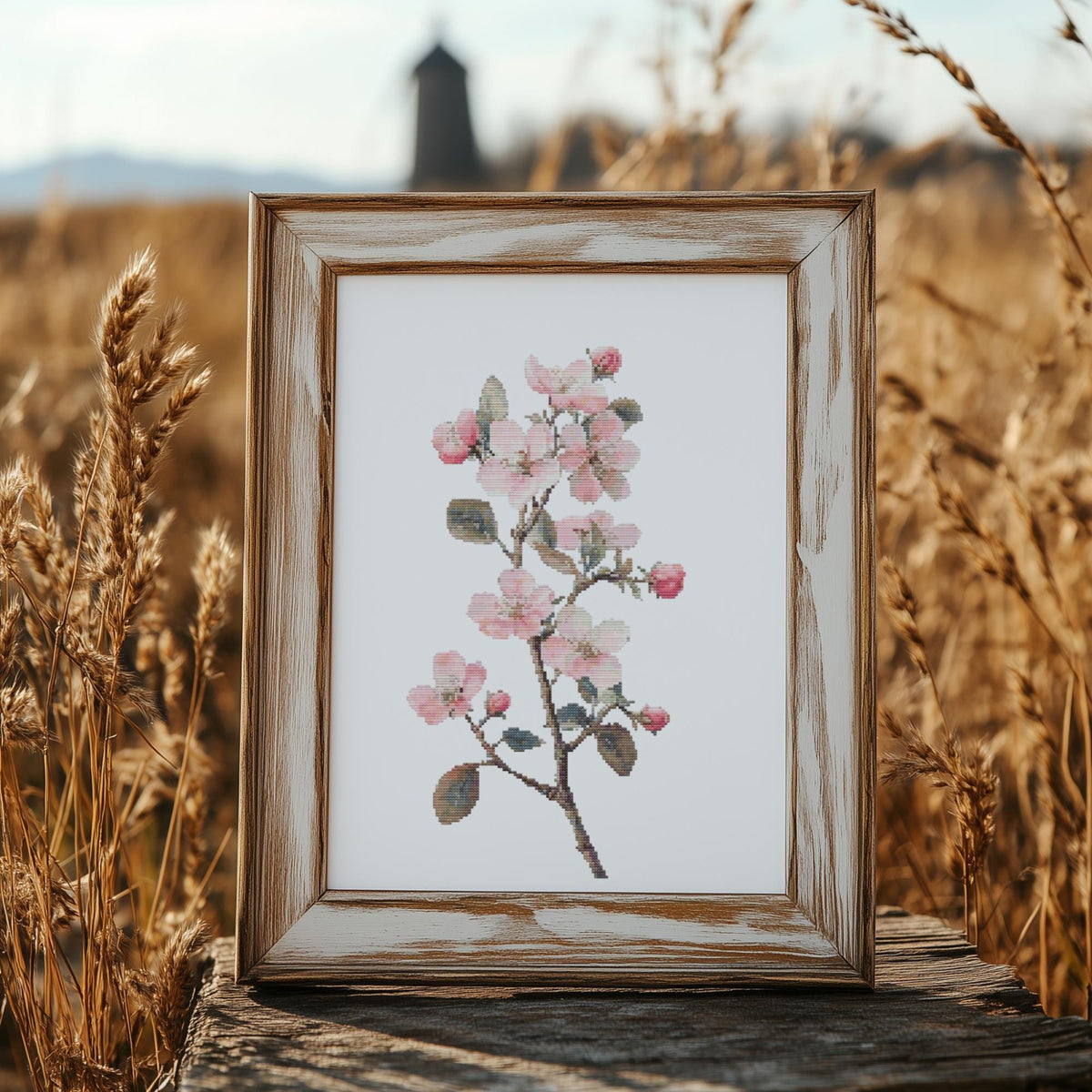 Cross Stitch Pattern With Hawthorn, Counted Cross Stitch Art, May Birth Flower Embroidery Pattern, Mothers Day Personalized Gifts