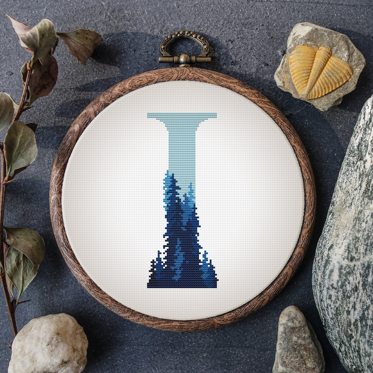 Monogram Cross Stitch Pattern, Letter Embroidery PDF, Custom Name Cross Stitch Chart, Counted  Cross Stitch Scheme, Personalized DIY Gifts