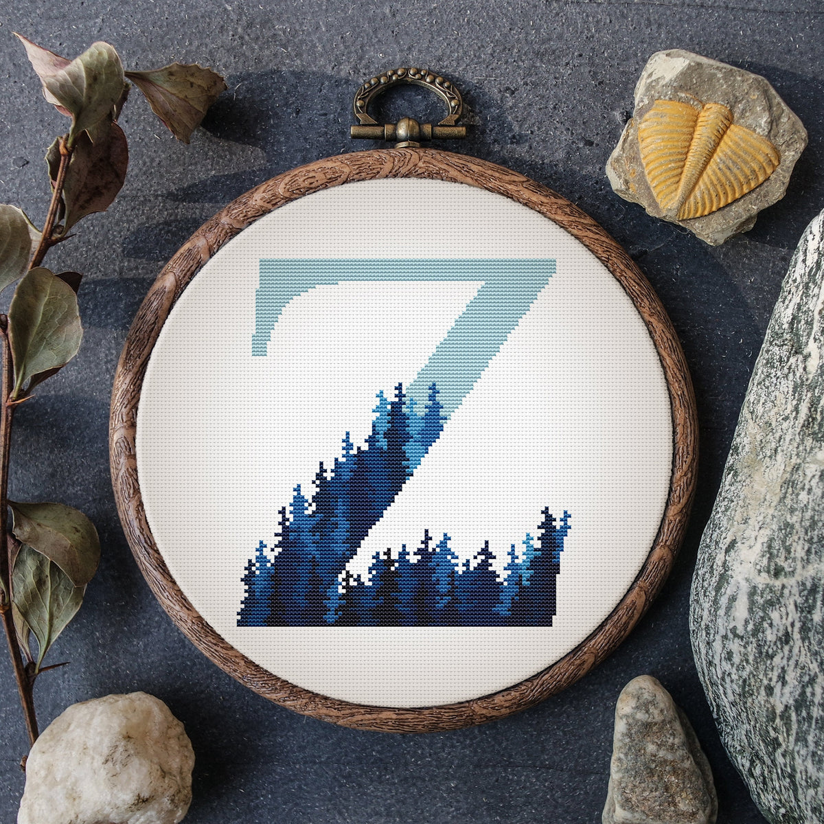 Monogram Cross Stitch Pattern Count Letter Cross Stitch Chart Initials Embroidery Pattern Name Cross Stitch Designs Easy Cross Stitch PDF