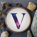Monogram Cross Stitch Pattern Letter Cross Stitch Chart Modern Name Embroidery Pattern Counted Easy Cross Stitch Personalized Gift