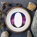 Personalised Cross Stitch Pattern With Monogram O, Letter Cross Stitch Scheme, Counted, Embroidery Designs, Customisable Gift For Mom