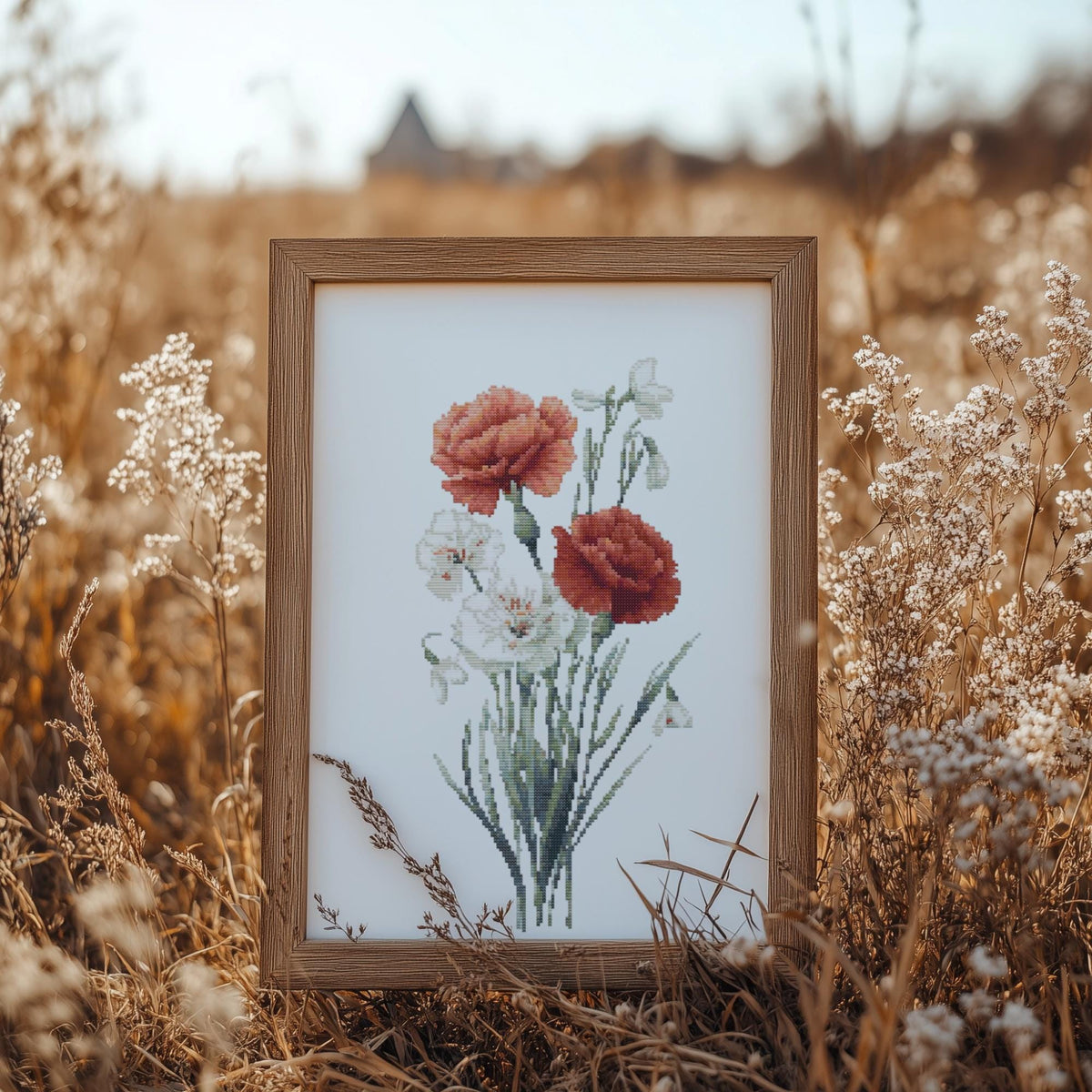 Snowdrops Cross Stitch Pattern Pdf, Counted Cross Stitch Designs, Floral Embroidery Pattern, January Birth Flower Cross Stitch Samplers