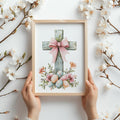 Easter Cross Stitch Pattern Modern Cross Stitch Designs Easter Embroidery Pattern Christian Cross Stitch Pattern Religious Cross Stitch PDF
