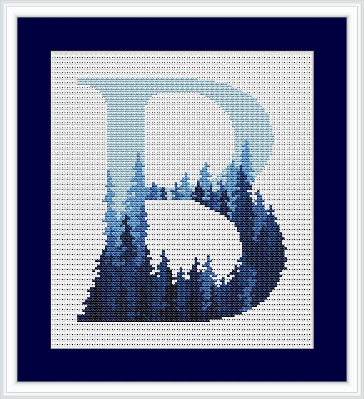 Custom Cross Stitch Pattern, Counted, Letter Cross Stitch PDF, Monogram Embroidery Designs, Personalized Gifts For Grandpa