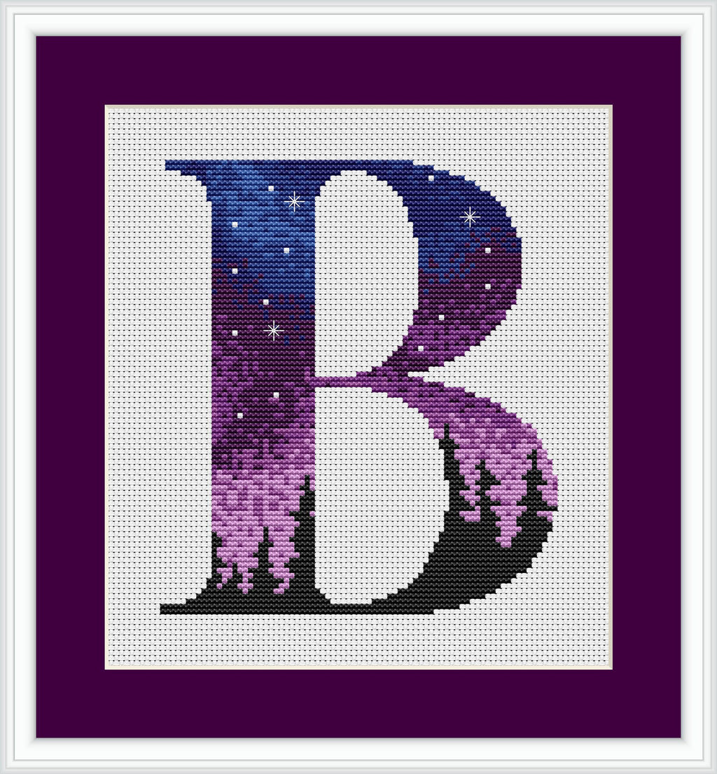Monogram Cross Stitch Pattern, Custom Name Embroidery Pattern, Alphabet Letter Cross Stitch Chart, Easy Cross Stitch Pdf, Personalized Gift