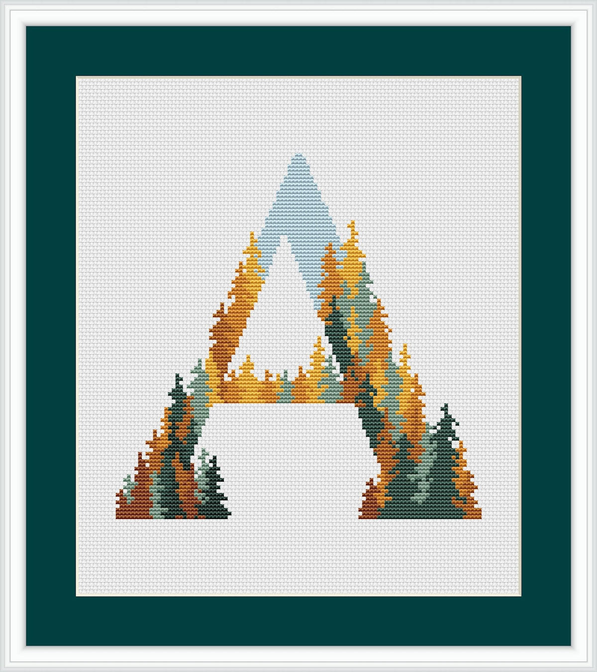 Custom Name Cross Stitch Pattern, Counted, Monogram Embroidery Pattern, Modern Alphabet Letter Cross Stitch PDF, Personalized Gifts