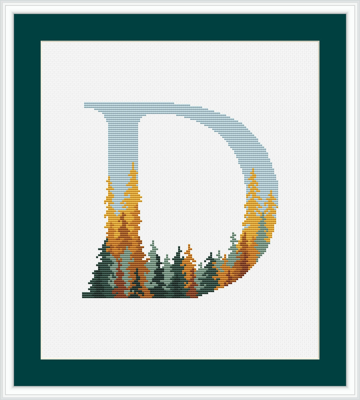 Monogram Cross Stitch Pattern Count Alphabet Letter Cross Stitch Designs Customise Name Initial Embroidery Pattern Sampler Personalised Gift
