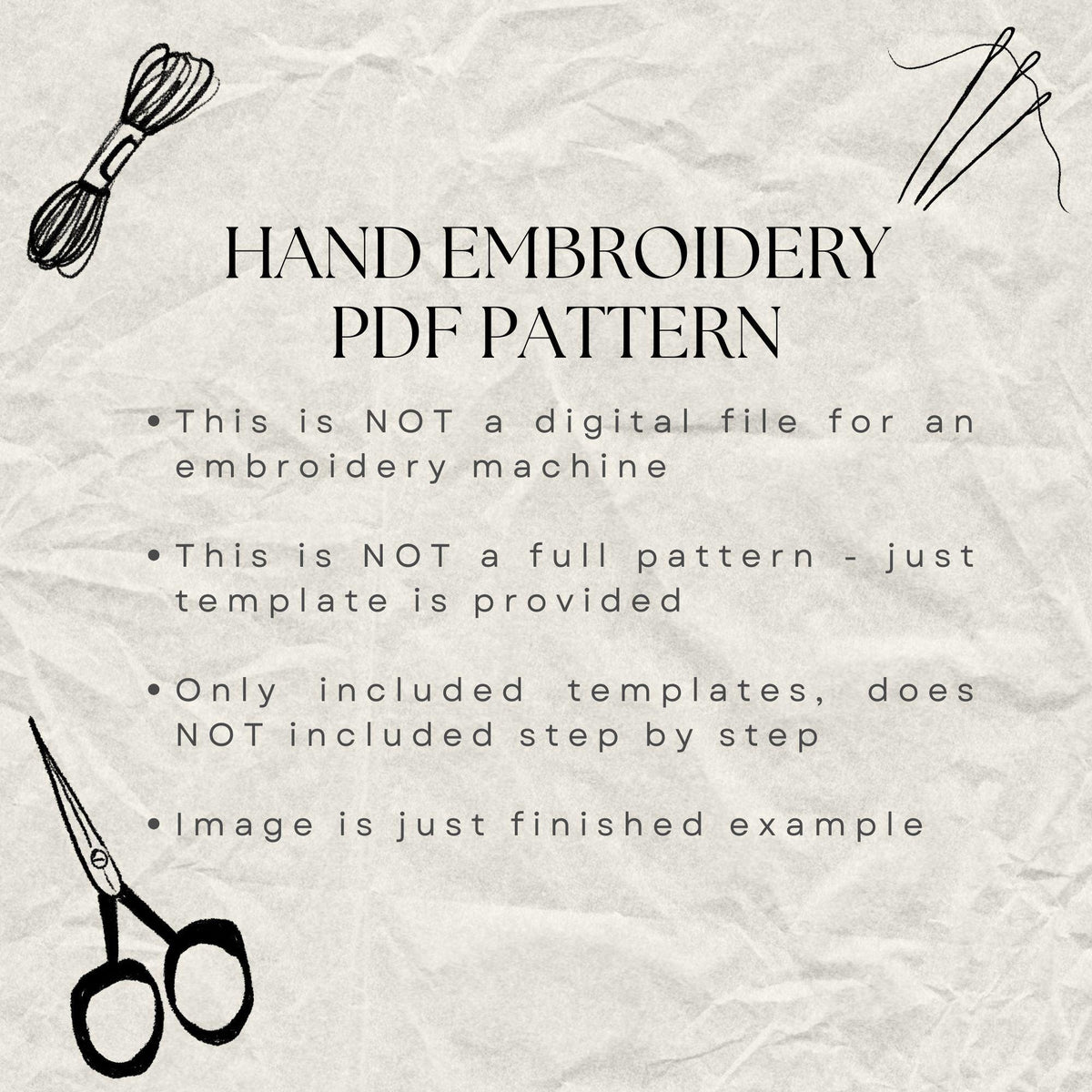 Easter Hand Embroidery Template With Rabbit, Spring Embroidery Pattern PDF With Bunny, Do It Yourself Gifts, Mothers Day Gift For Grandma