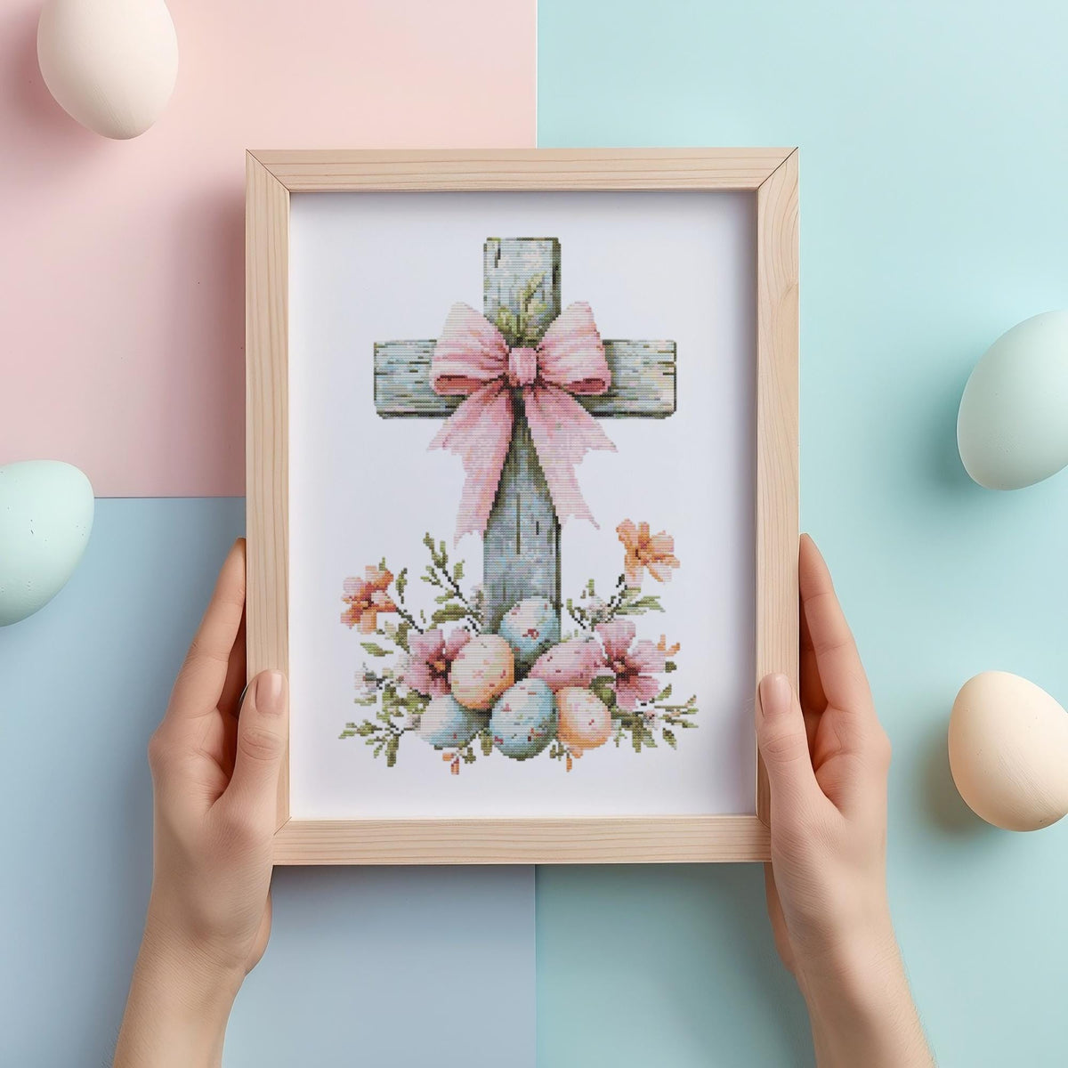 Easter Cross Stitch Pattern Modern Cross Stitch Designs Easter Embroidery Pattern Christian Cross Stitch Pattern Religious Cross Stitch PDF