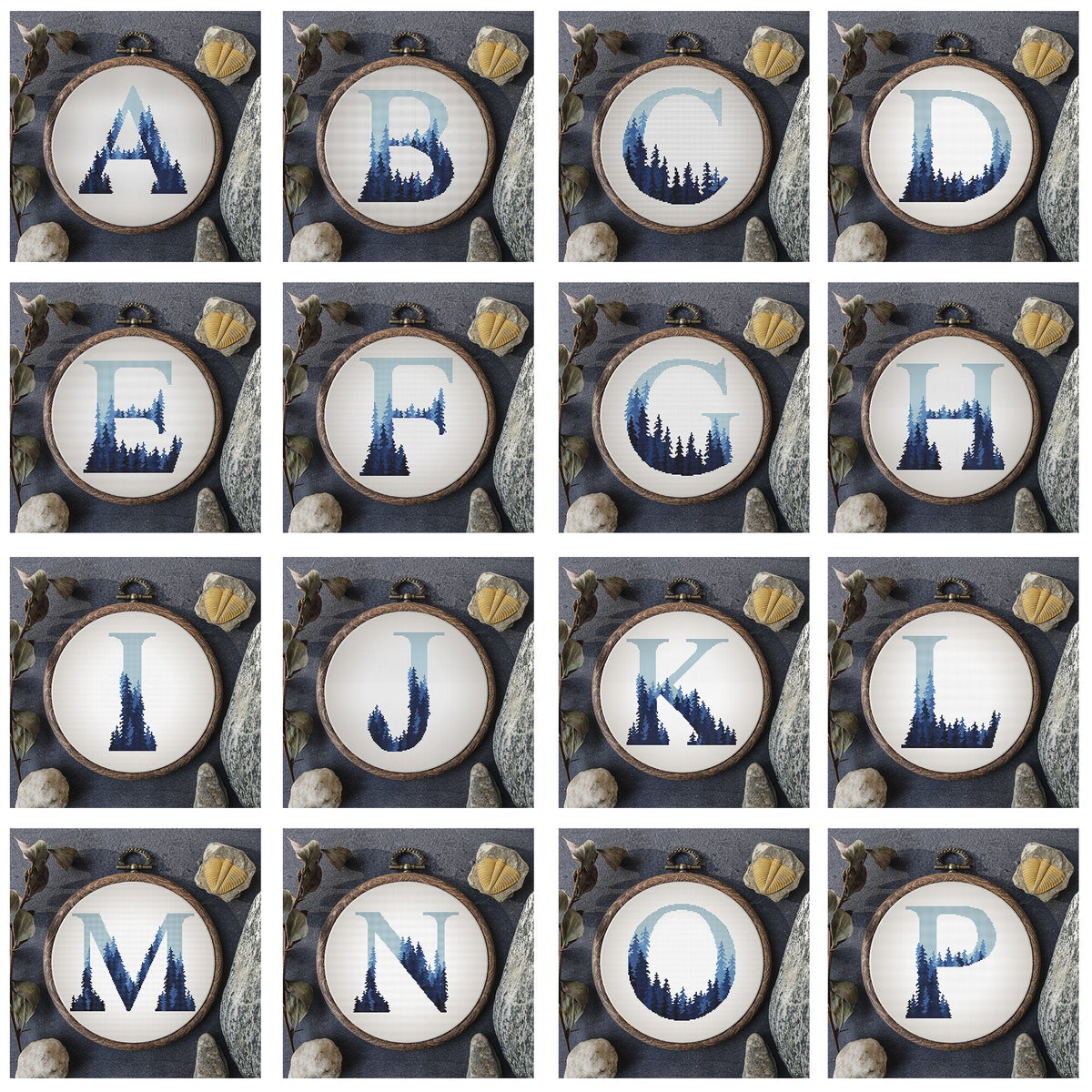 Custom Letter Cross Stitch Pattern, Counted, Monogram Cross Stitch Chart, Custom Embroidery Designs, Easy Cross Stitch, Personalized Gifts