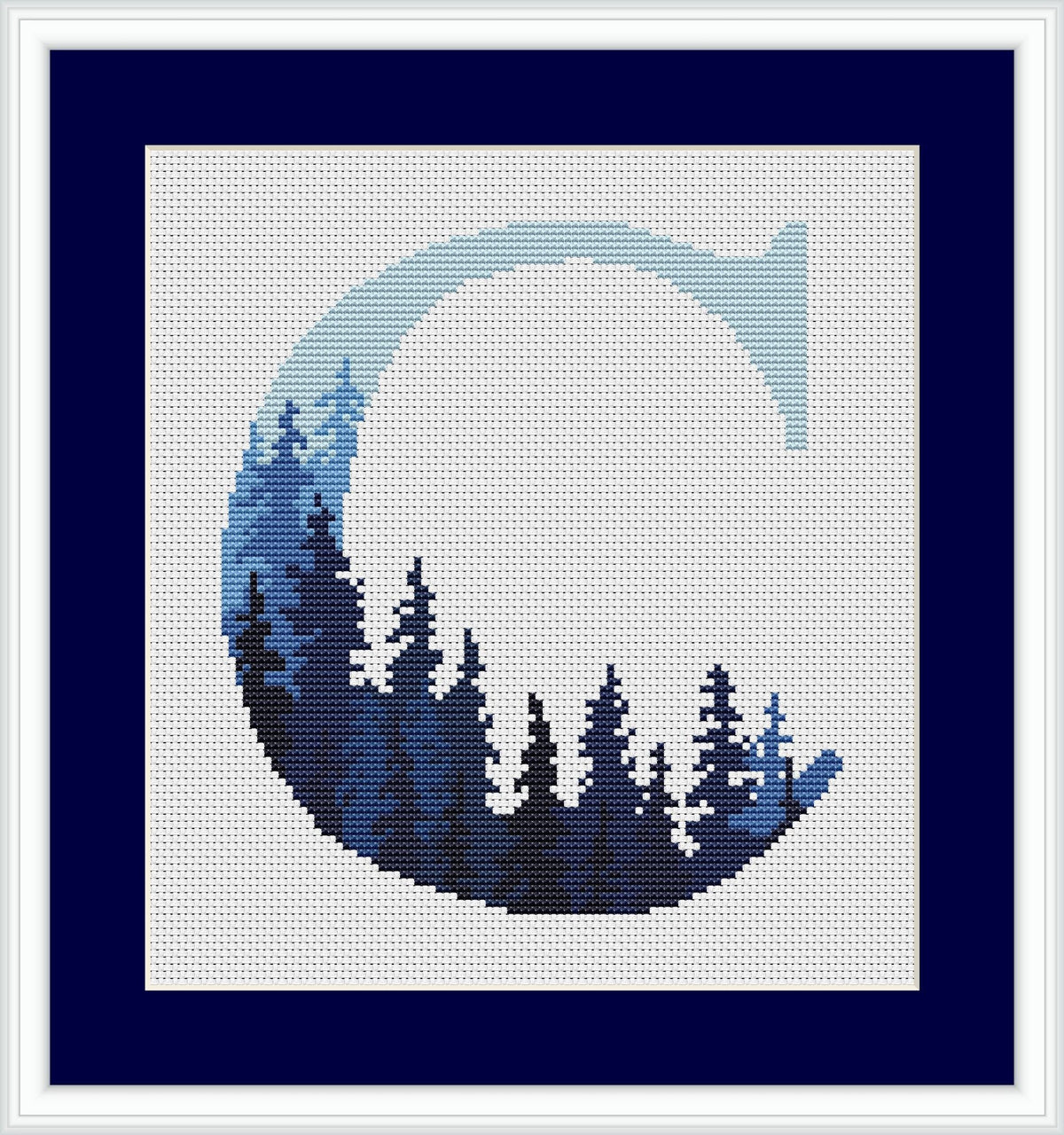 Letter Cross Stitch Pattern, Modern Monogram Cross Stitch Chart, Customised Name Embroidery Pattern, Easy Cross Stitch PDF, Digital Download