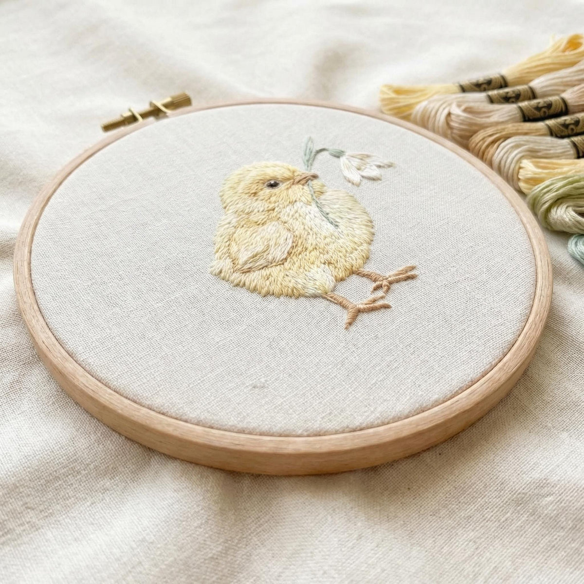 Easter Embroidery Pattern PDF With Cute Chick, Spring Hand Embroidery Template, Do It Yourself Gifts, Cottagecore Decor, Happy Easter Gift