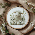 Cross Stitch Pattern With Easter Sheep Modern Cross Stitch Designs Easter Embroidery Pattern Spring Cross Stitch Pattern Floral Pattern